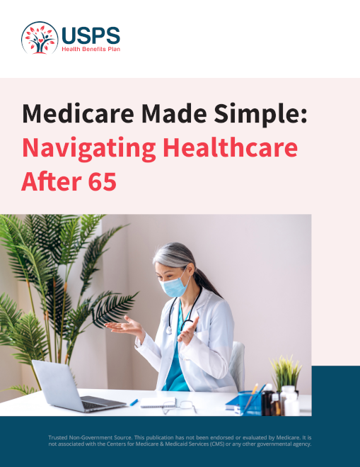 The cover of a report with the title 'Medicare Made Simple: Navigating Healthcare After 65'